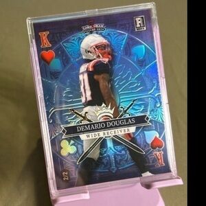 2023 Wild Card Blue Rookie Demario Douglas 2/2, Stacked Deck Football Card